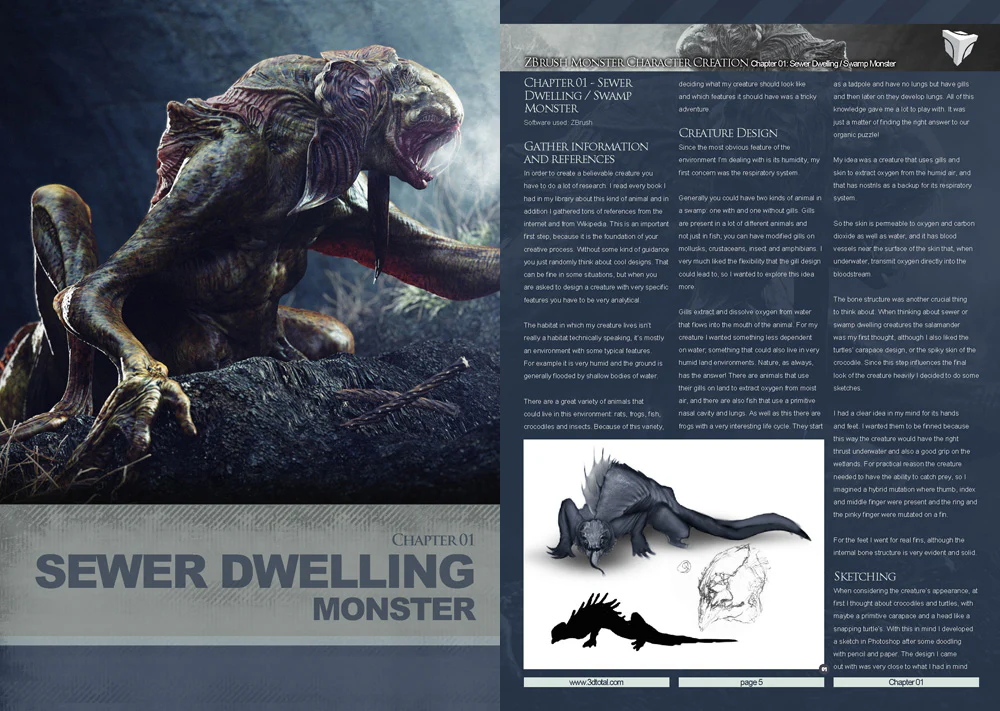 3dtotals zbrush monsters download only3