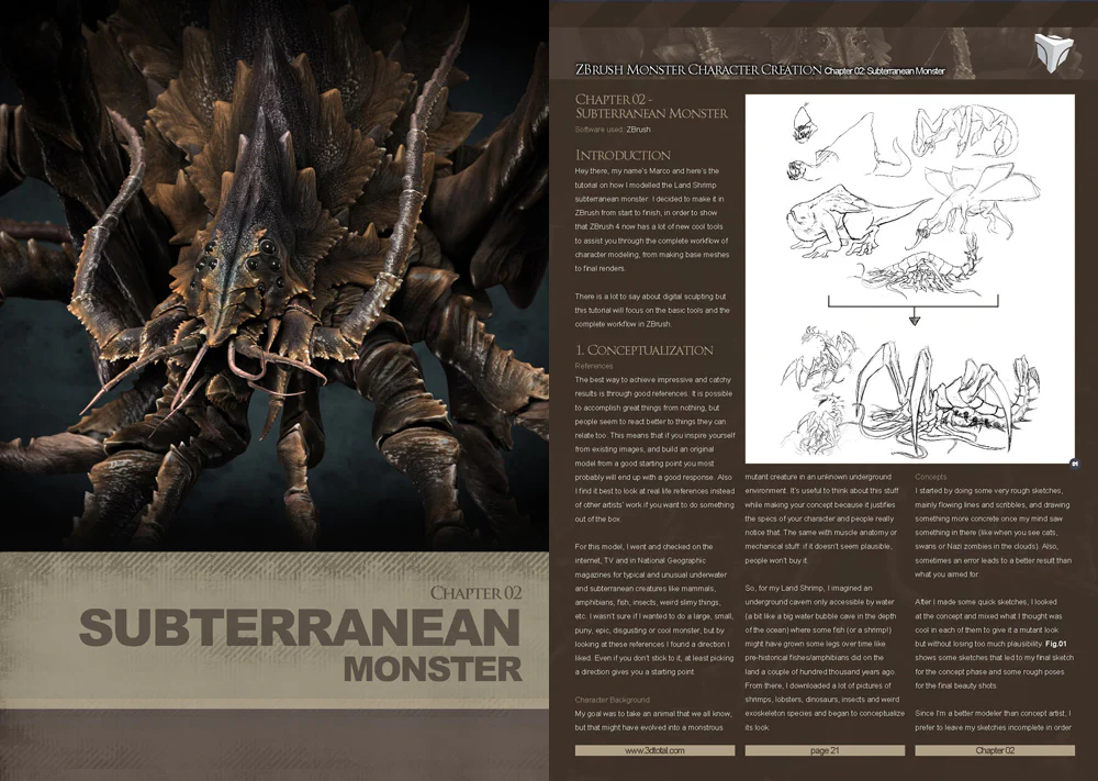 3dtotals zbrush monsters download only4