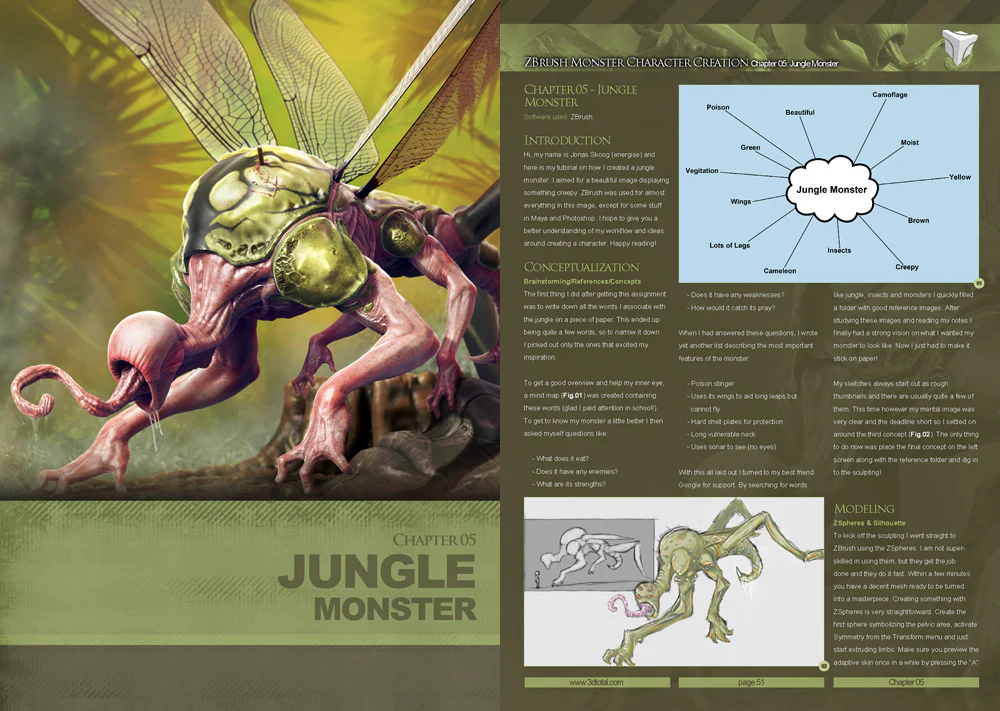 3dtotals zbrush monsters download only7
