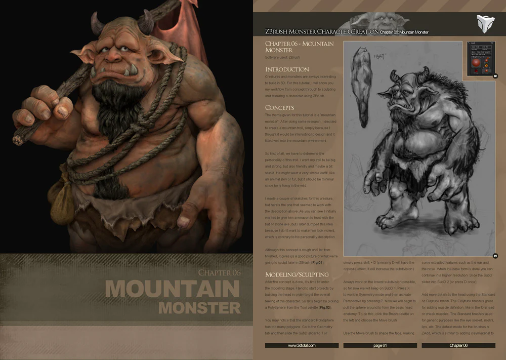 3dtotals zbrush monsters download only8