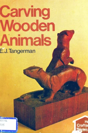 carving wooden animals vintage 1984 paperback home