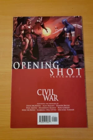 civil war opening shot 1 sketchbook near mint nm 2006 marvel comics2