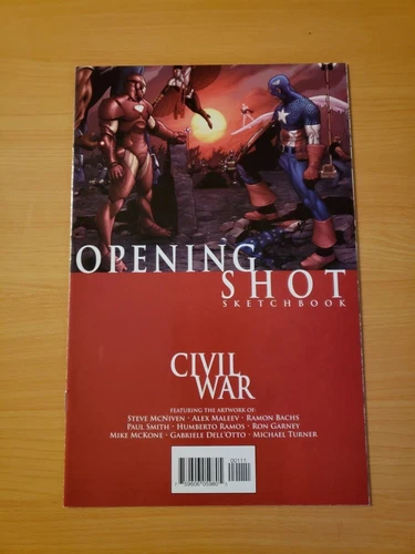 civil war opening shot 1 sketchbook near mint nm 2006 marvel comics2
