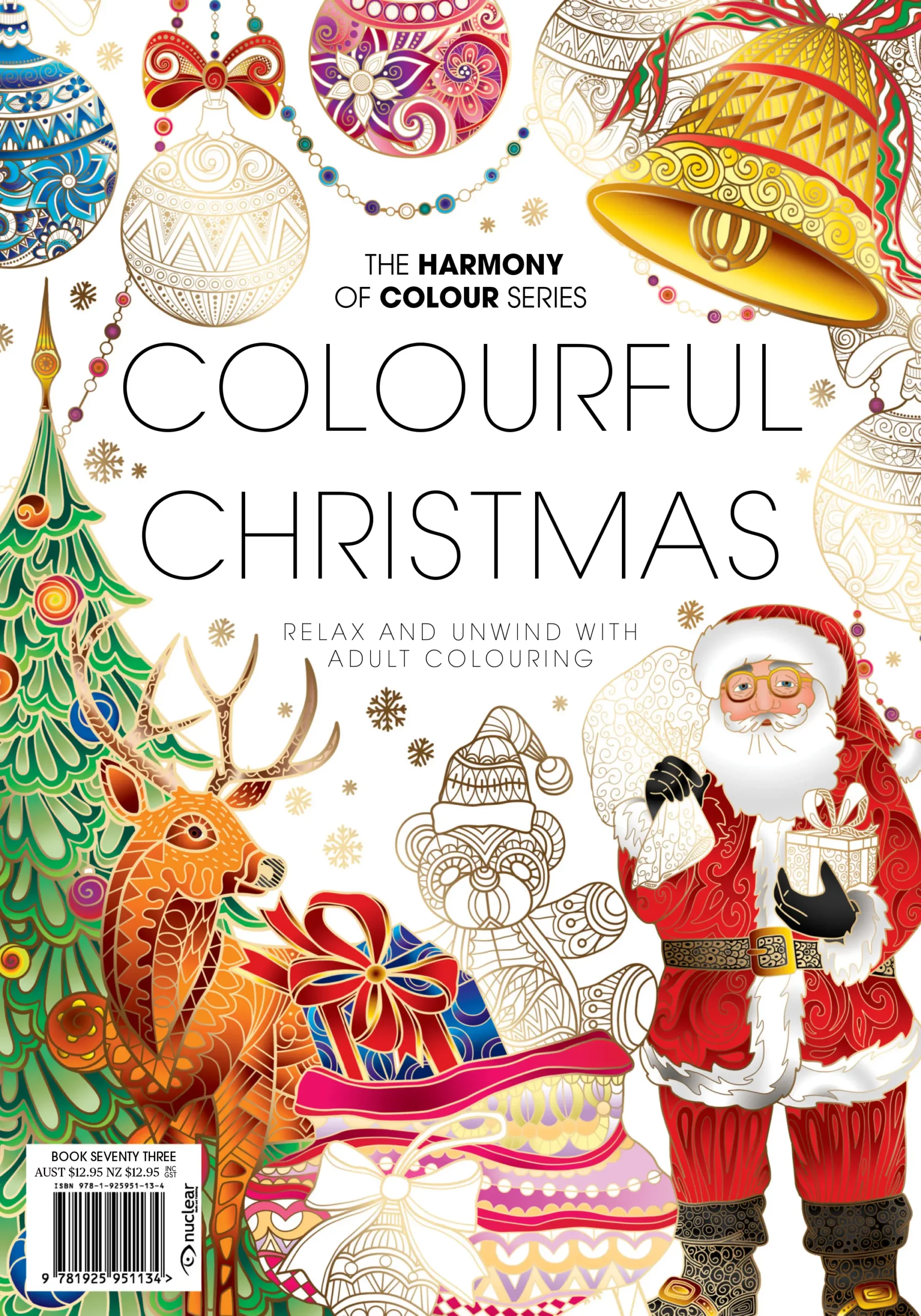 colouring book issue 73 colourful christmas