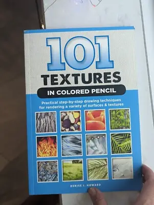 cover image 101 textures in colored pencil