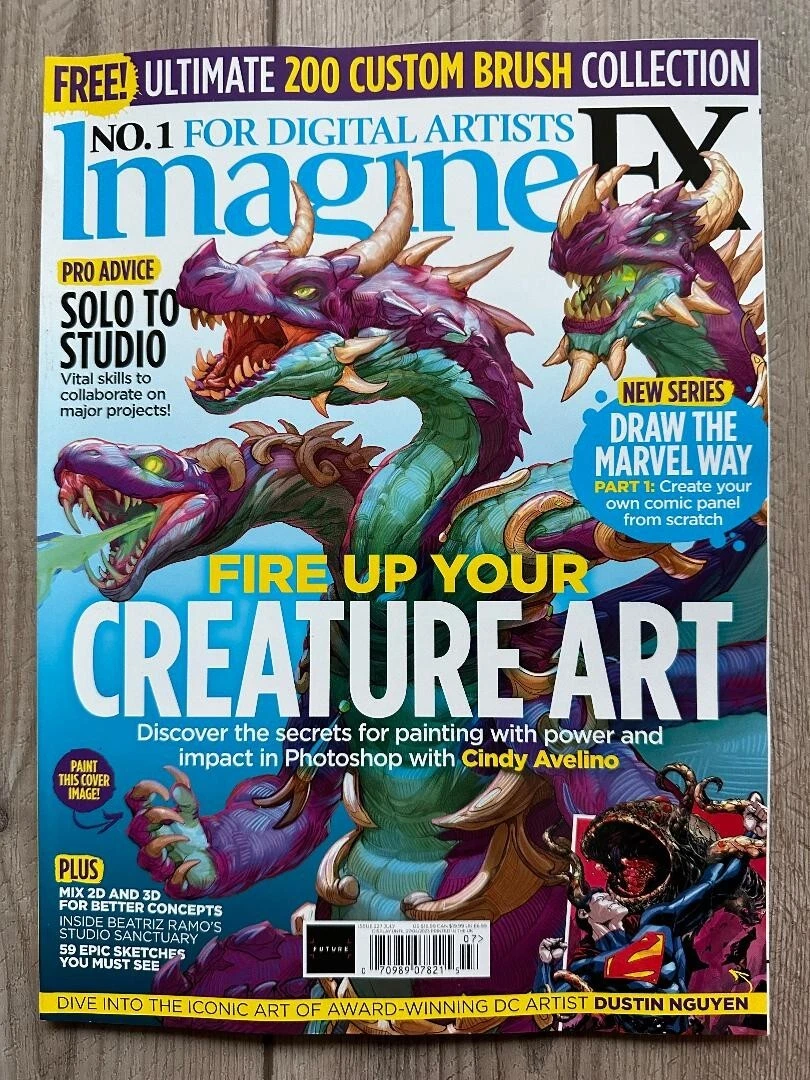cover image 2023 imaginefx fire up your creature