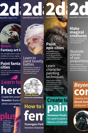 cover image 2dartist back issues 2013 download only