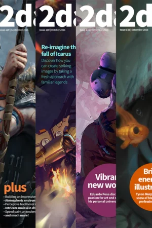 cover image 2dartist back issues 2016 download only 2