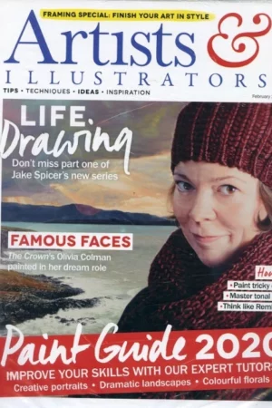 cover image 3 artists illustrators magazines jan feb