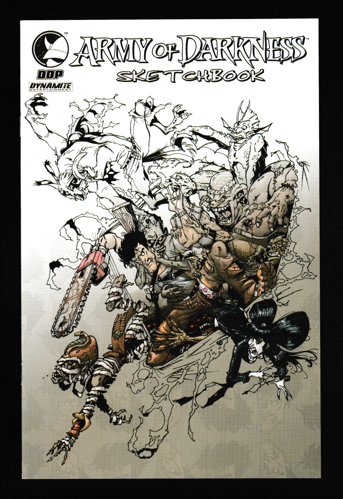 cover image army of darkness sketchbook lot of