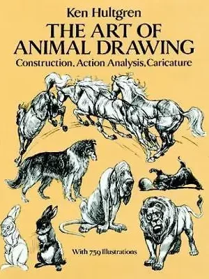 cover image art of animal drawing construction action