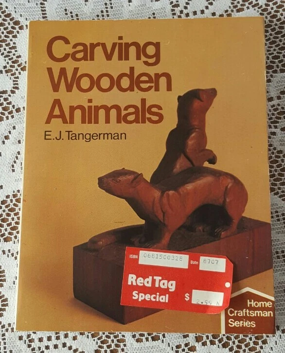 cover image carving wooden animals vintage 1984 paperback