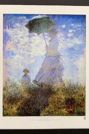 cover image claude monet 1988 lithograph poster woman