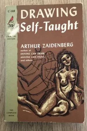 cover image drawing self taught arthur zaidenberg vintage 1954