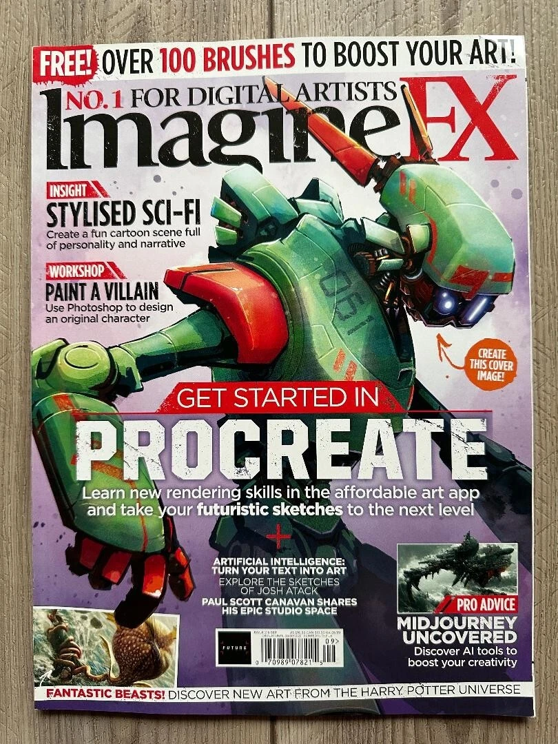 cover image imaginefx get painting no 216 september