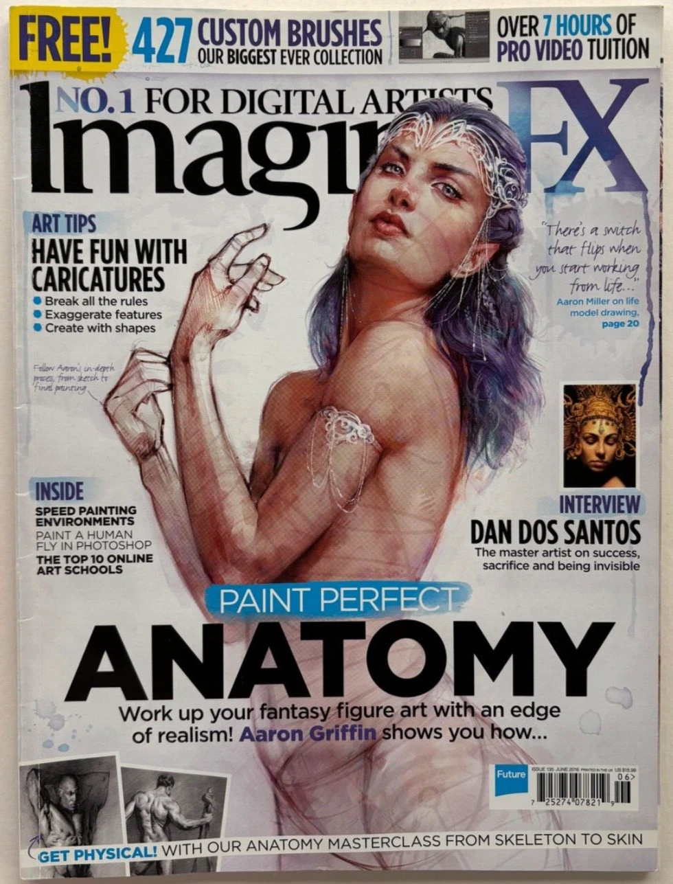 cover image imaginefx magazine perfect anatomy and more