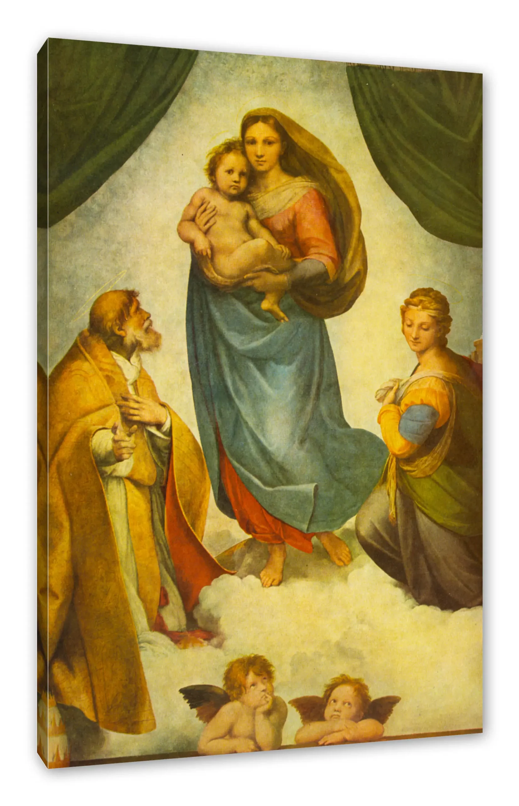 cover image raffael sixtinische madonna leinwandbild kunst