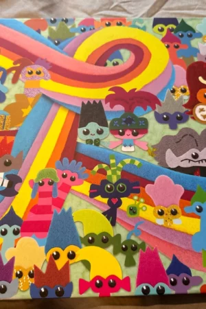 cover image the art of dreamworks trolls world