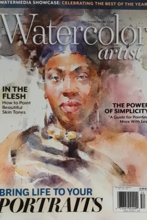cover image watercolor artist magazine spring 2025 free