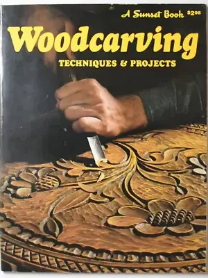 cover image woodcarving techniques and projects by sunset books 1971
