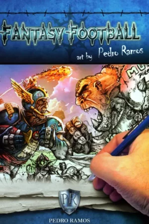 fantasy football art by pedro ramos