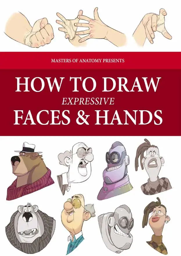 how to draw expressive faces hands