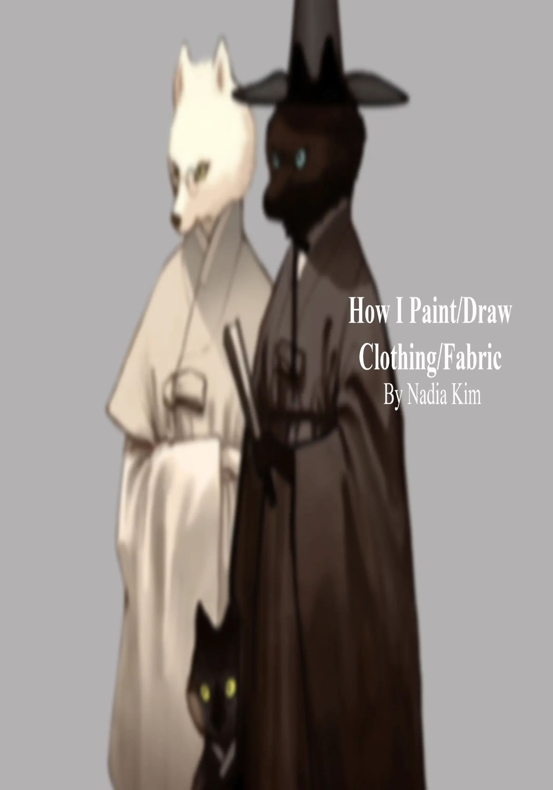 how i paintdraw clothingfabric by nadia kim