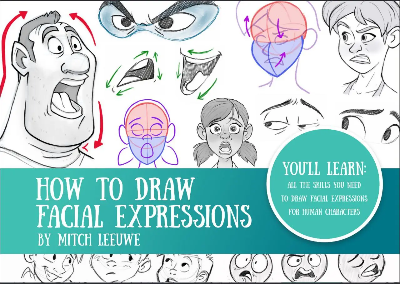 how to draw facial expressions