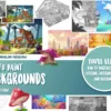 how to paint background