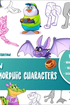how to draw anthropomorphic characters
