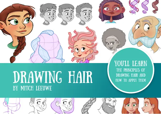 how to draw hair