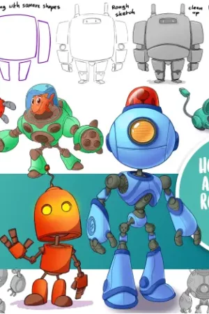 how to draw robots
