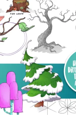 how to draw trees
