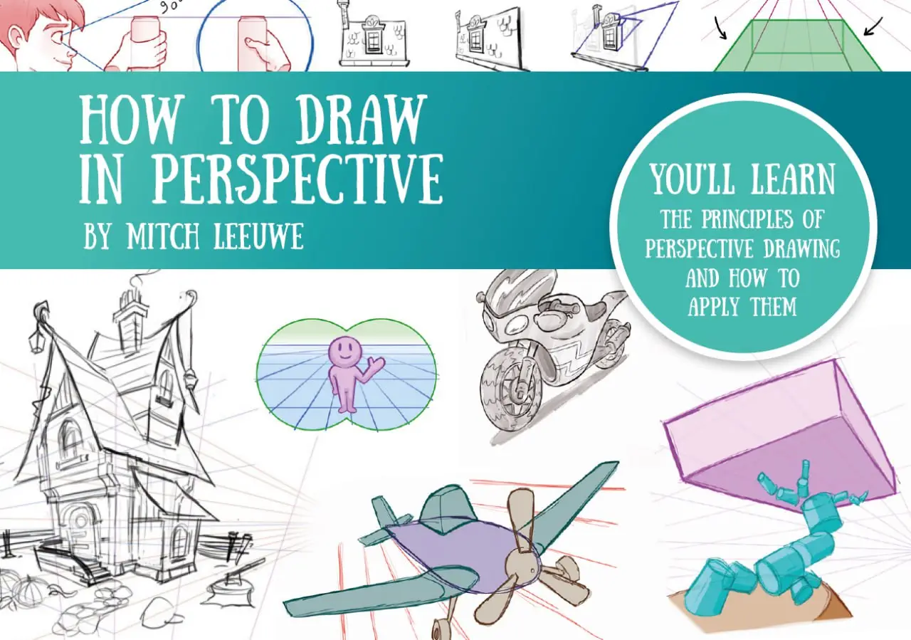 how to draw in perspective art tutorials ebooks by mitch leeuwe complete bundle