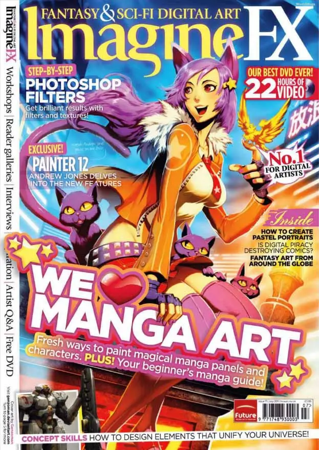 imagine fx fantasy sci fi digital magazine issue 71 july 2011 manga art wdvd