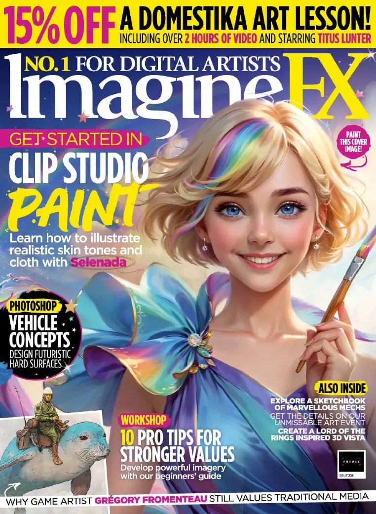imagine fx magazine issue 239 june 2024 clip studir paint