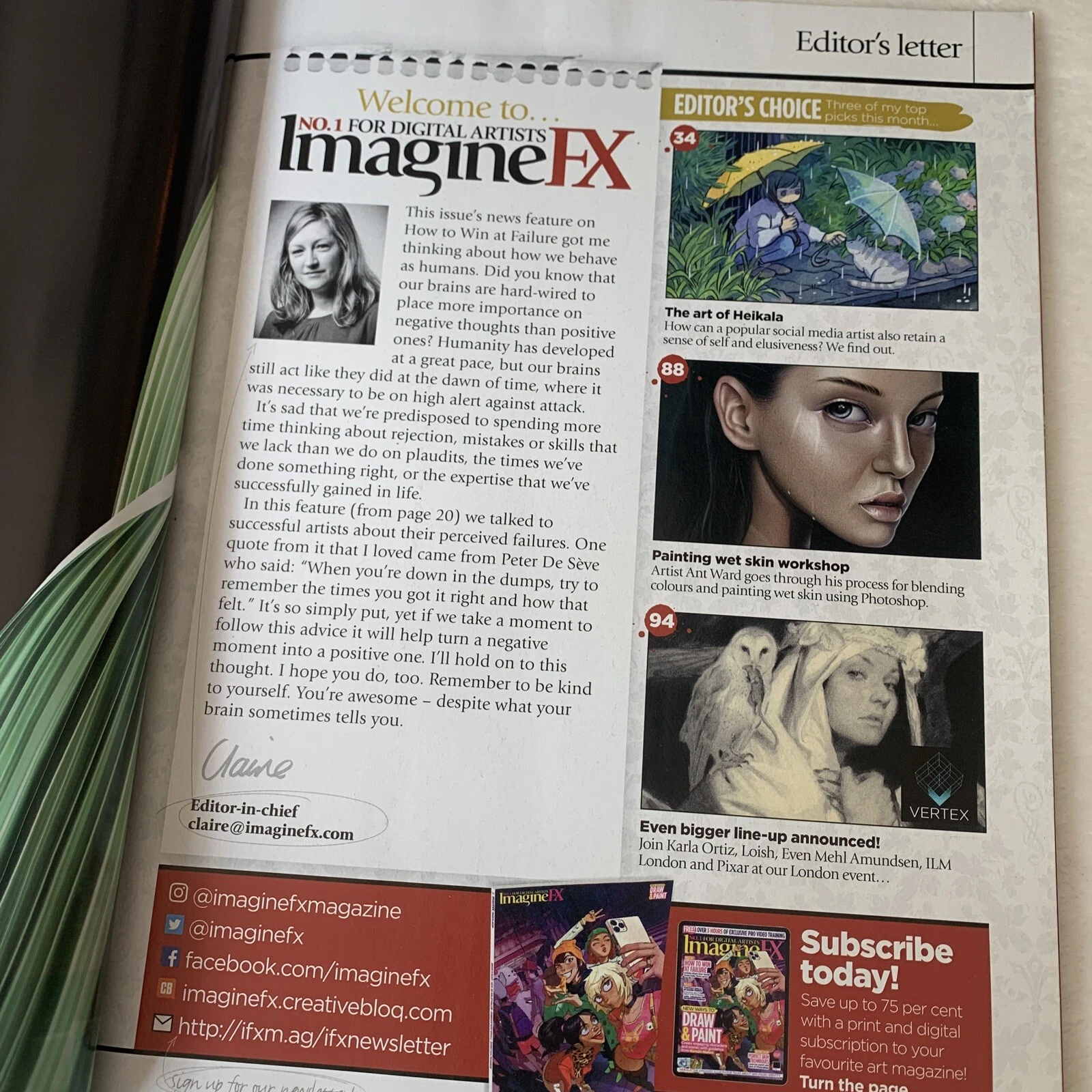 imagine fx magazine no 1 for3