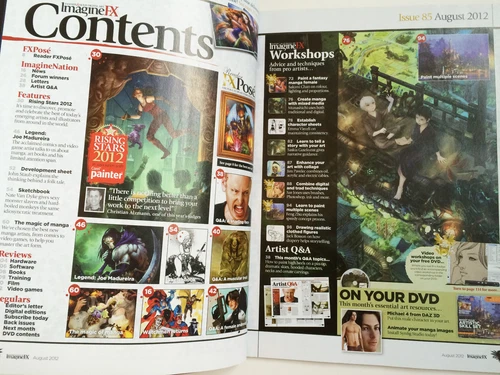imaginefx magazine issue 85 august 2012 manga art with cd15