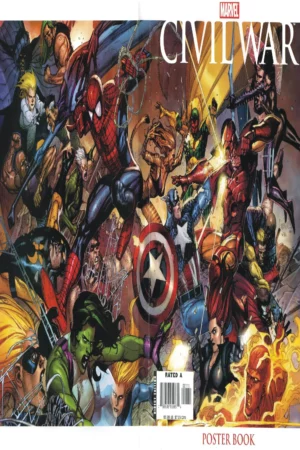 marvel civil war poster book good condition