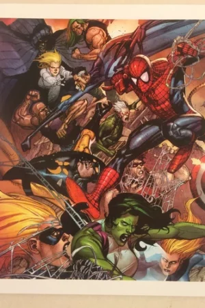 marvel civil war poster book good condition15
