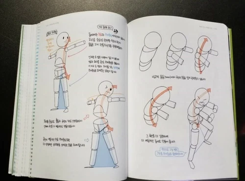 new dynamic drawing lesson book webtoon drawing sketch korean7