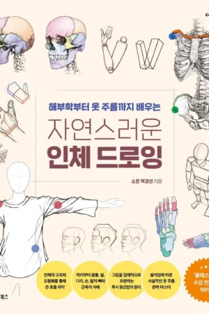 natural human body drawing guide book korean book