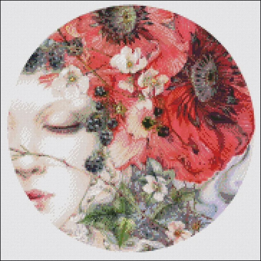she sleeps counted cross stitch patterns2