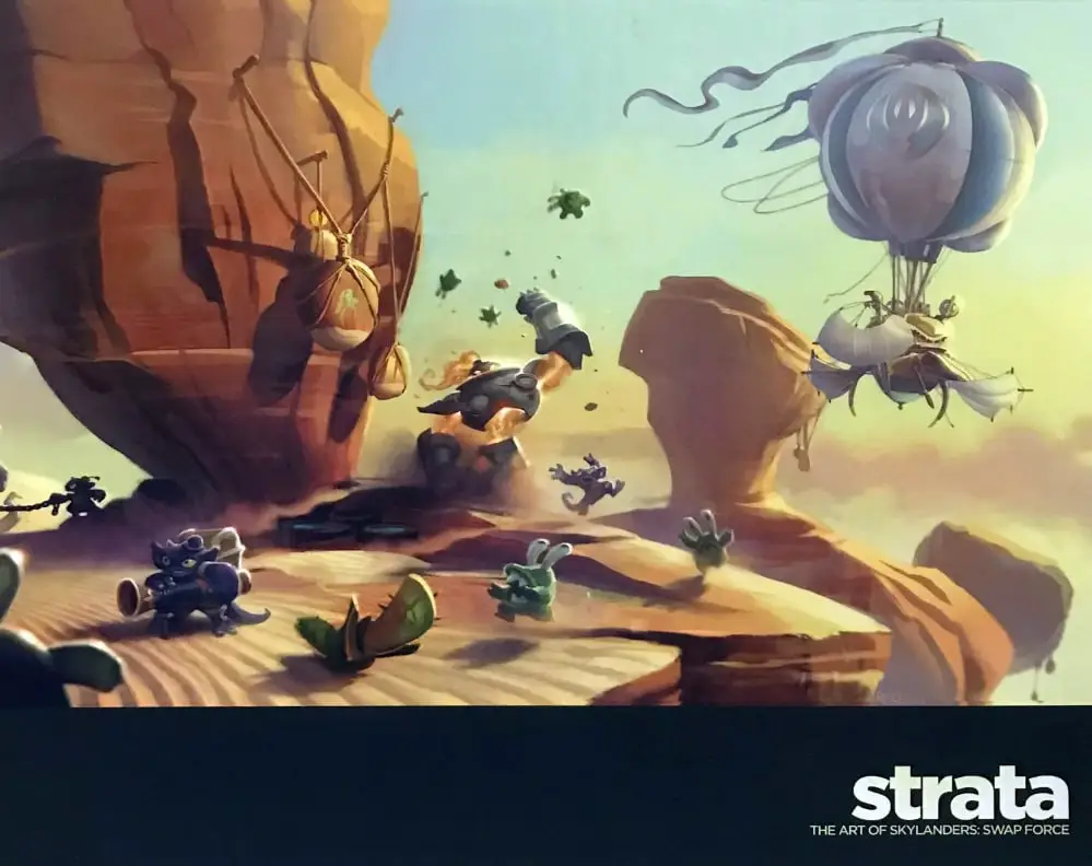 skylanders strata art of swap force vicarious visi
