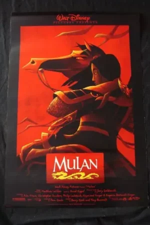 walt disney mulan movie poster original ds one sheet 27x402