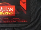walt disney mulan movie poster original ds one sheet 27x407