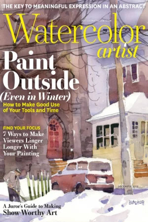 watercolo artist paint outside