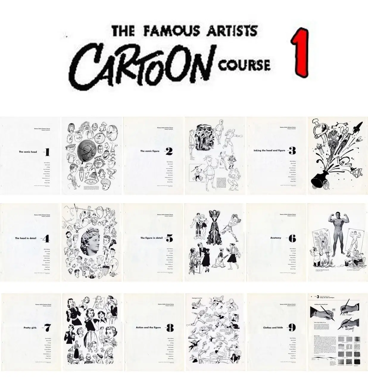 famous artists cartoon course
