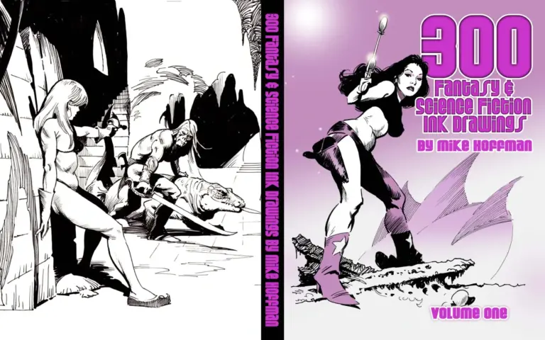 300 Fantasy Science Fiction Ink Drawings