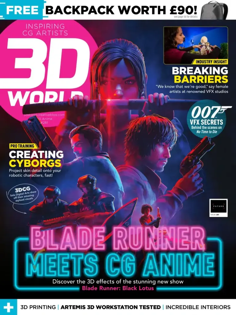 3D World UK – Issue 281: VFX Secrets Behind the Scenes on No Time to Die